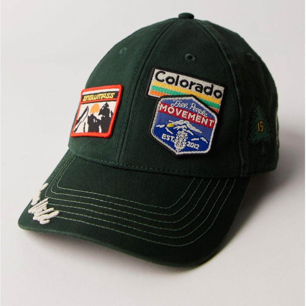 Free People x American Needle Mountain Made Green Colorado Baseball Hat